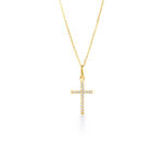 Pendentif Or Jaune Kallen Oxydes De Zirconium - Pendentifs Bapt&ecirc;me Famille | Histoire d&rsquo;Or