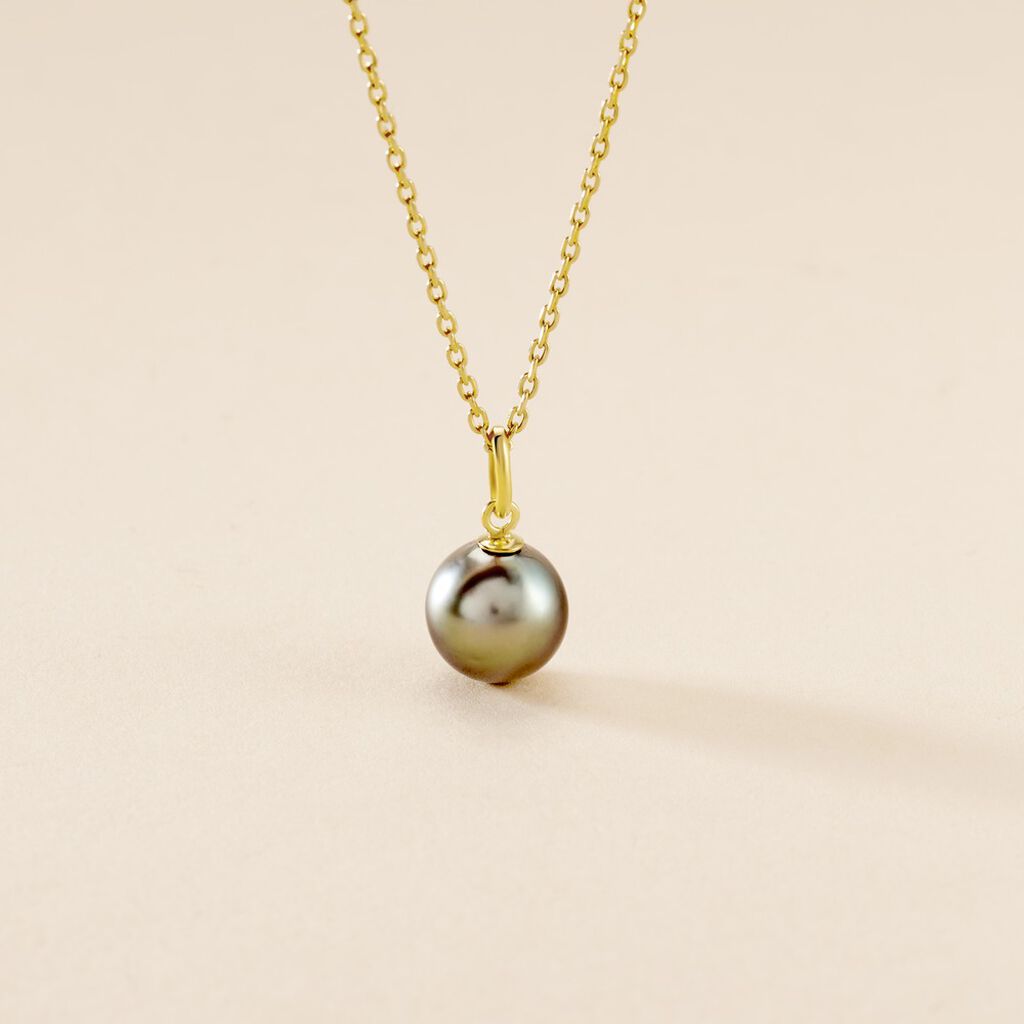 Pendentif Syana Or Jaune Perle De Culture De Tahiti - Pendentifs Femme | Histoire d’Or