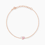 Bracelet Myhalf Argent Rose Oxyde De Zirconium - Bracelets Femme | Histoire d&rsquo;Or