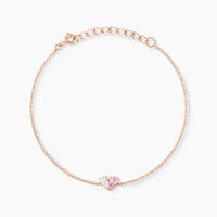 Bracelet Myhalf Argent Rose Oxyde De Zirconium