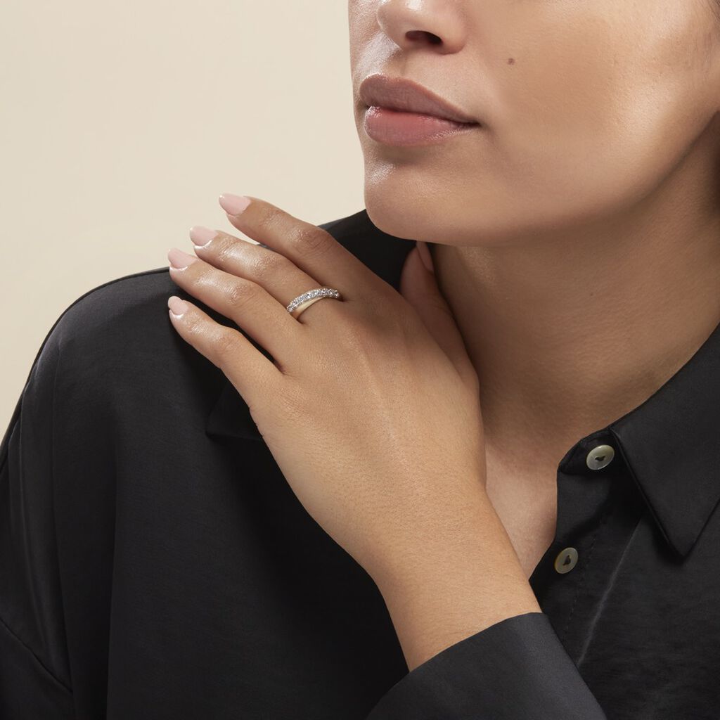 Bague Agostina Or Jaune Oxyde De Zirconium - Bagues avec pierre Femme | Histoire d’Or