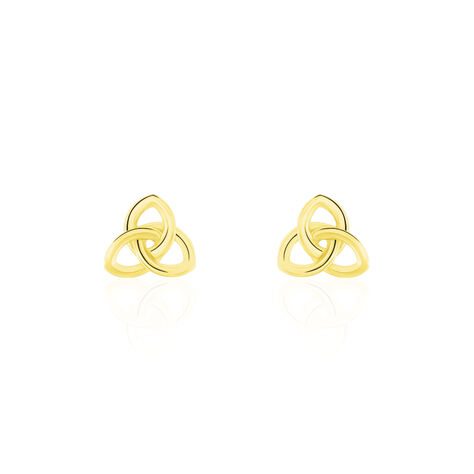 Boucles D'oreilles Puces Philine Fleur Or Jaune - Clous d'oreilles Femme | Histoire d’Or