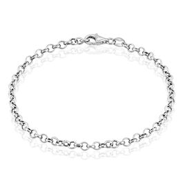 Bracelet Carola Maille Jaseron Argent Blanc - Bracelets chaîne Femme | Histoire d’Or