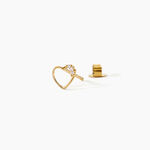 Boucles D'Oreilles Puces Camomille Argent Dor&eacute; A L'Or 750/1000 Oxyde De Zirconium - Boucles d'oreilles fantaisie Enfant | Histoire d&rsquo;Or