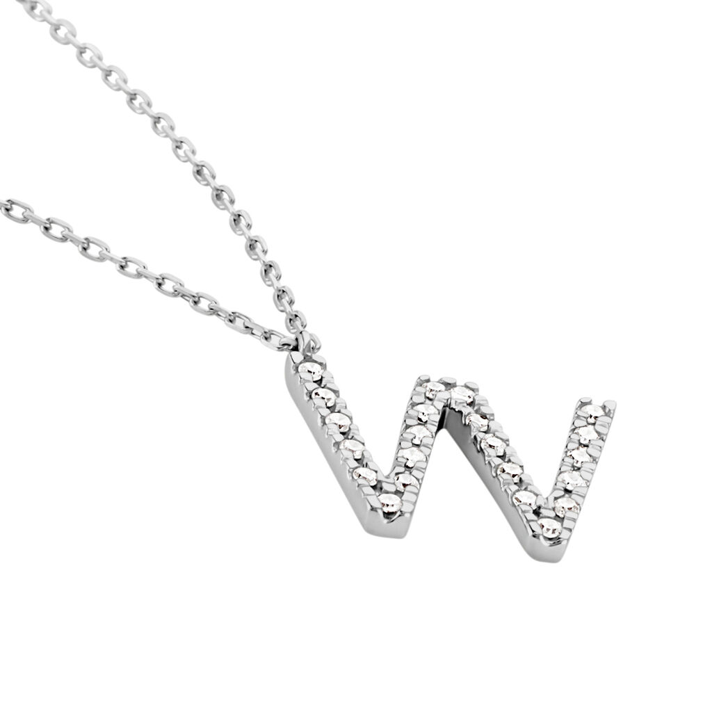 Collier Oran Or Blanc Diamant - Colliers Femme | Histoire d’Or