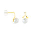 Boucles D'oreilles Pendantes Campanule Or Jaune Perle De Culture - Boucles d'oreilles pendantes Femme | Histoire d’Or