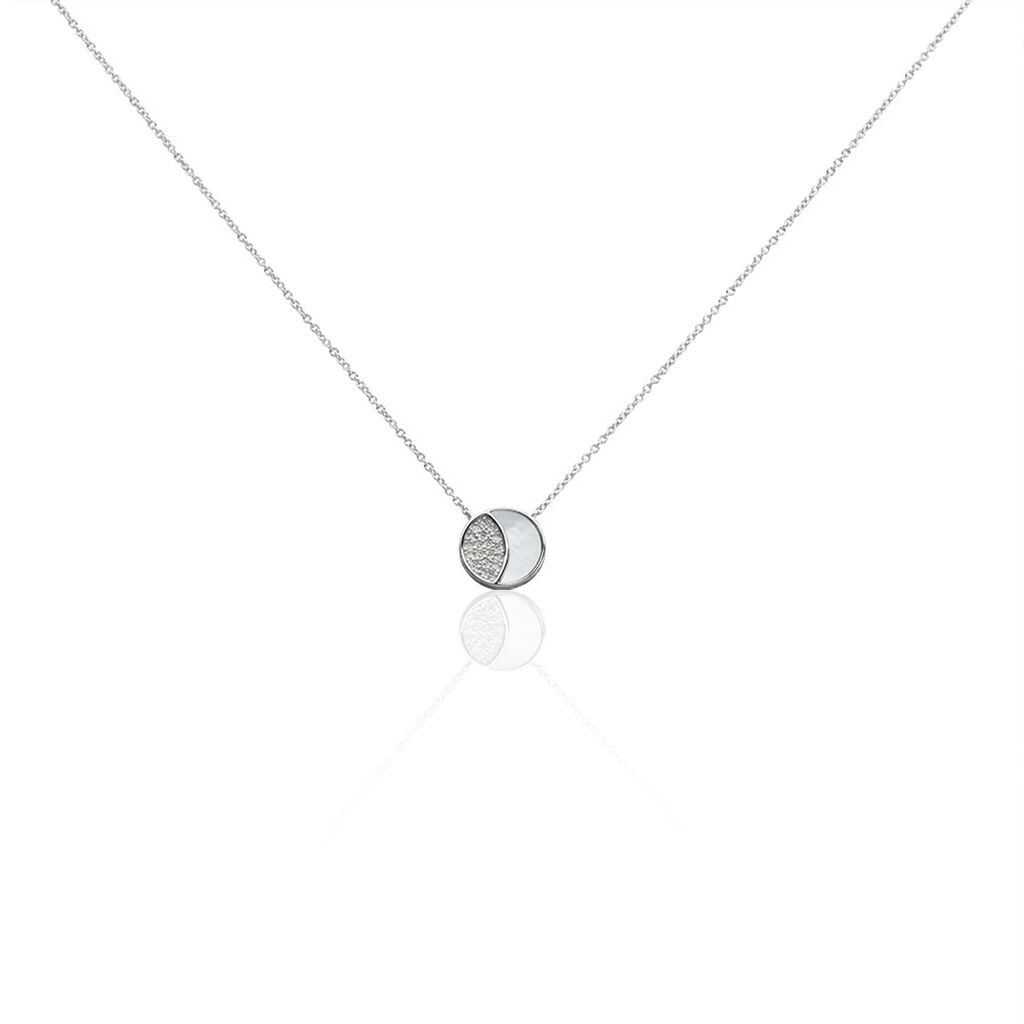 Collier Argent Haile Oxydes De Zirconium - Colliers Lune Femme | Histoire d’Or