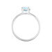 Bague Cassius Or Blanc Topaze Bleu Sky - Bagues solitaires Femme | Histoire d’Or