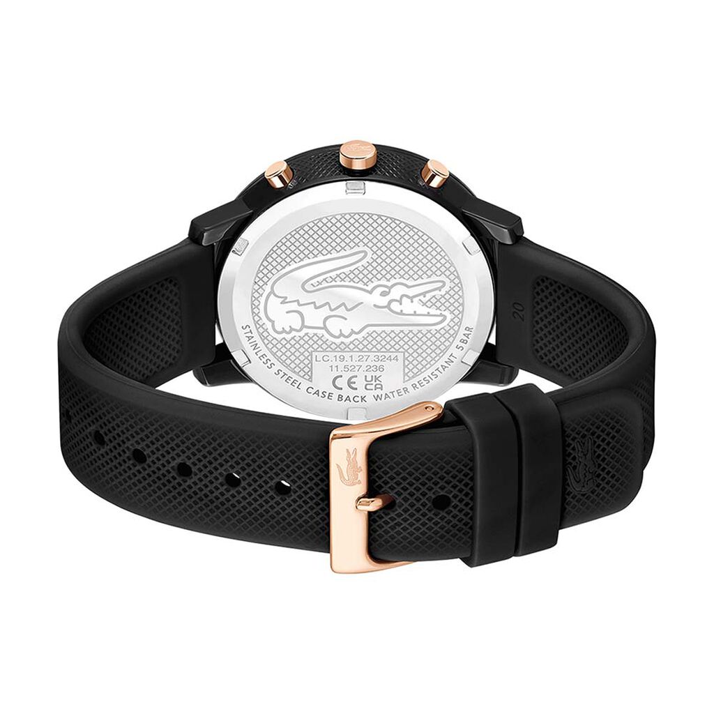 Montre Lacoste .12.12 Chrono Noir - Montres Homme | Histoire d’Or
