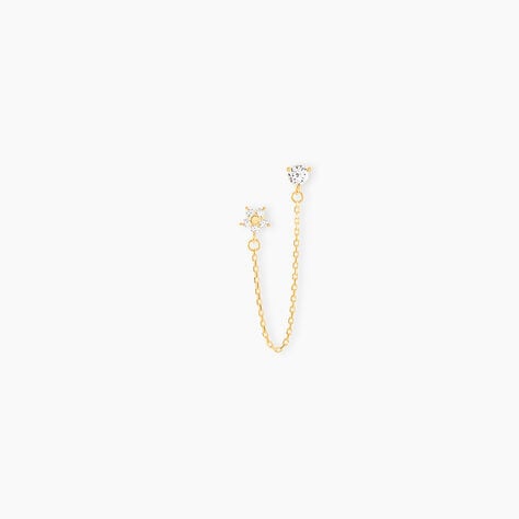 Bijou D'oreille Unitaire Candia Or Jaune Oxyde De Zirconium - Ear cuffs Femme | Histoire d’Or