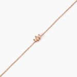 Bracelet Duchesse Argent Rose Oxyde De Zirconium - Bracelets Femme | Histoire d&rsquo;Or