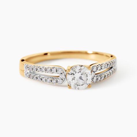 Bague Solitaire Katalina Or Jaune Diamant - Bagues solitaires Femme | Histoire d&rsquo;Or