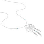Collier Sautoir Misalie Argent Blanc - Sautoirs Femme | Histoire d&rsquo;Or