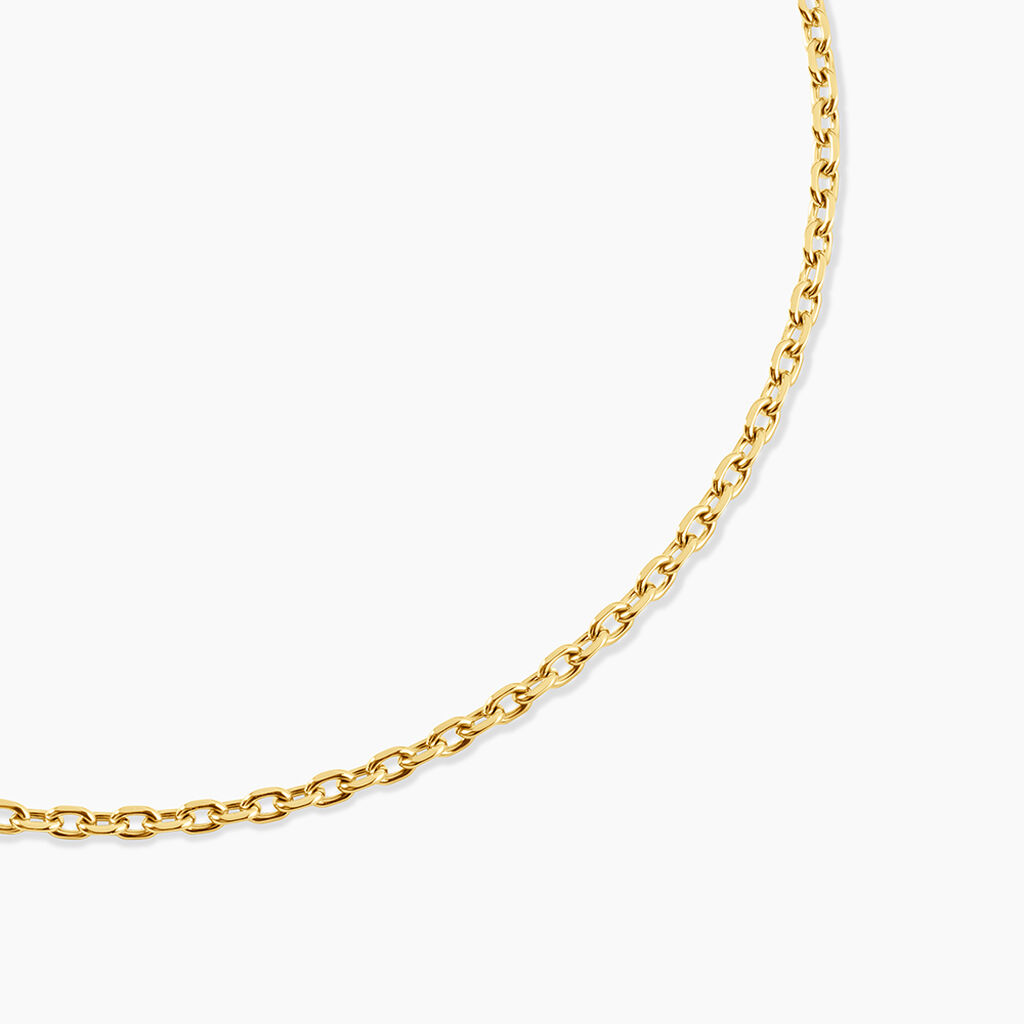 Collier Max Acier Jaune - Bijoux sans pierre Femme | Histoire d&rsquo;Or