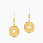 Boucles D'Oreilles Pendantes Goker Acier Jaune - Boucles d'oreilles fantaisie Femme | Histoire d&rsquo;Or