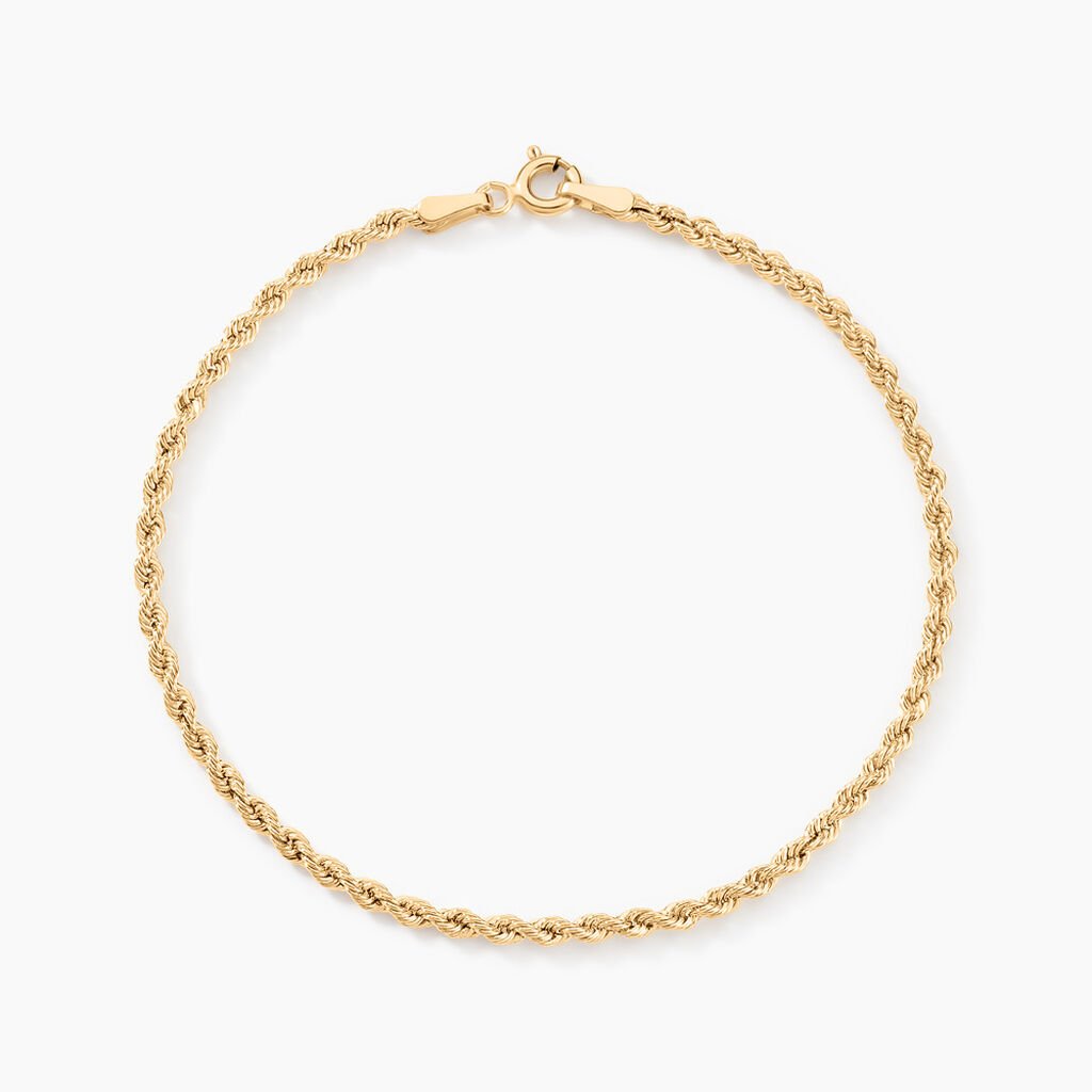 Bracelet Jerry Maille Corde Or Jaune - Bracelets chaîne Femme | Histoire d’Or