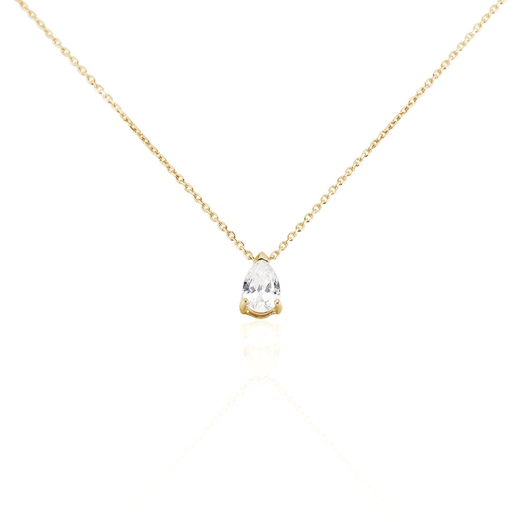 Collier Naellya Plaqué Or Jaune Oxyde De Zirconium