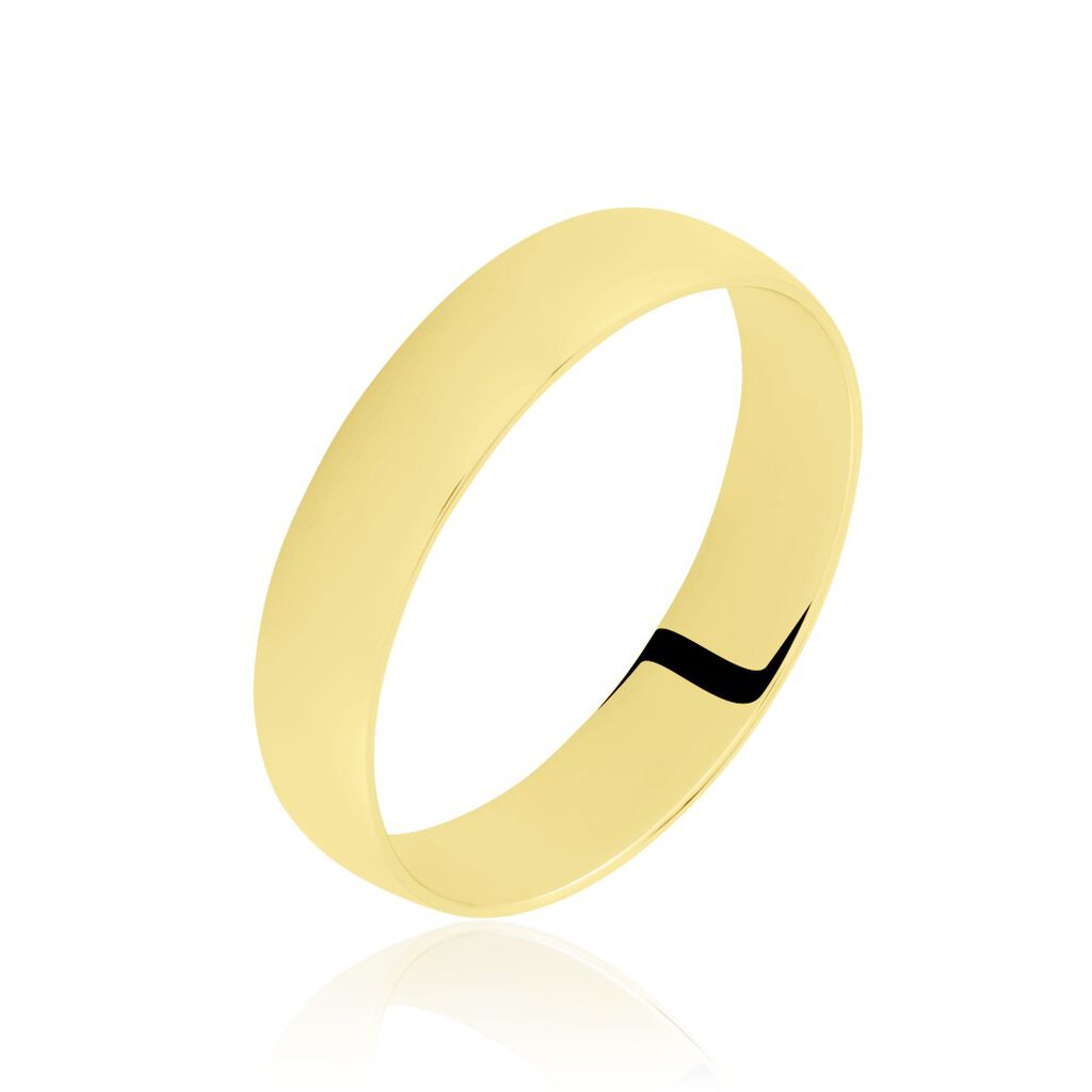 Alliance Meredithe Demi Jonc Classique Or Jaune - Alliances Famille | Histoire d’Or
