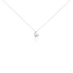 Collier Angel Or Blanc Perle De Culture Oxyde - Colliers Femme | Histoire d&rsquo;Or