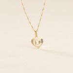 Pendentif Eudocie Coeur Lettre Or Jaune - Pendentifs Famille | Histoire d&rsquo;Or