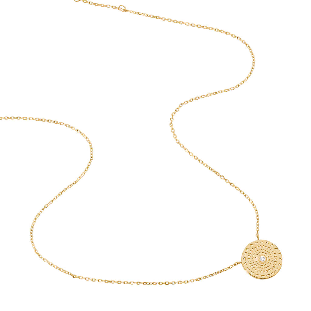 Collier Carmina Plaqué Or Jaune Oxyde De Zirconium - Colliers fantaisie Femme | Histoire d’Or