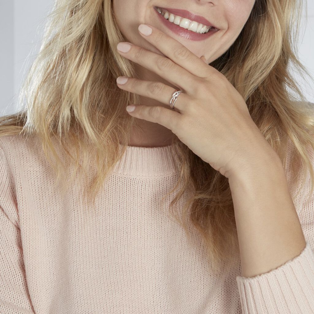 Bague Zinna Or Bicolore Diamant - Bagues avec pierre Femme | Histoire d’Or