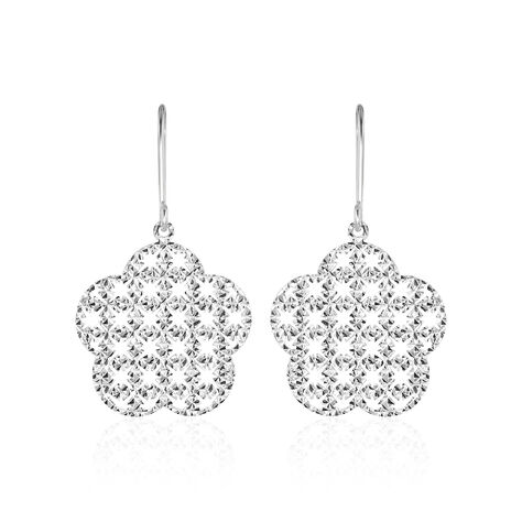 Boucles D'oreilles Pendantes Anya Or Blanc - Boucles d'oreilles pendantes Femme | Histoire d’Or