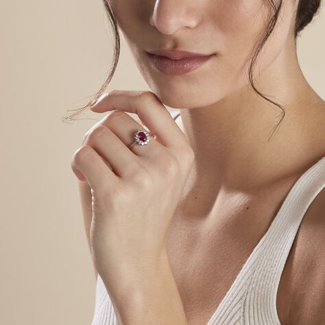 Bague Perez Argent Blanc Oxyde De Zirconium - Bagues solitaires Femme | Histoire d’Or