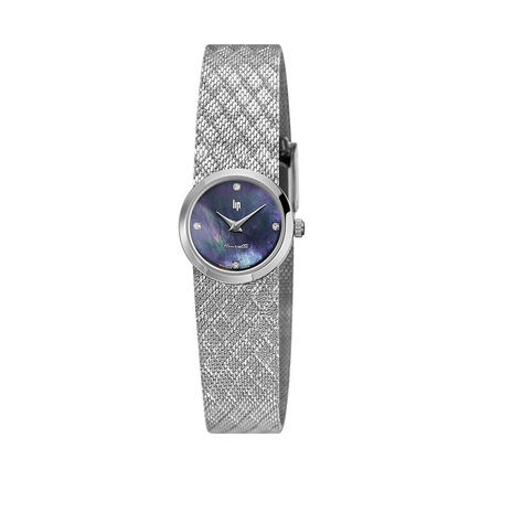Montre Lip Henriette Diamant Nacre Noire - Montres Femme | Histoire d&rsquo;Or