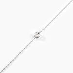 Bracelet Columbine Or Blanc Oxyde De Zirconium Blanc - Bracelets Femme | Histoire d&rsquo;Or