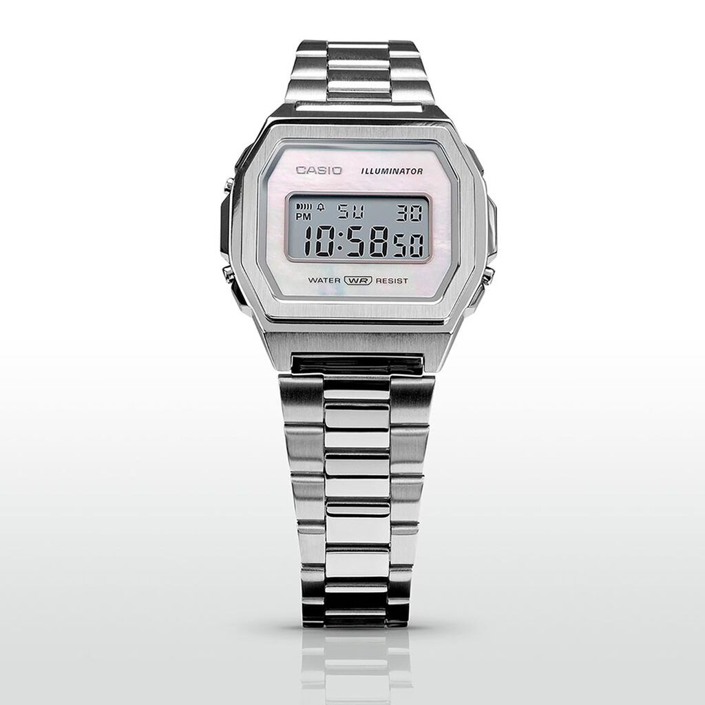 Montre Casio Collection Vintage Iconic Gris - Id&eacute;es cadeaux Unisex | Histoire d&rsquo;Or