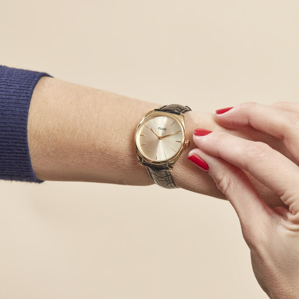 Montre Cluse Feroce Petite Doré - Montres Femme | Histoire d’Or