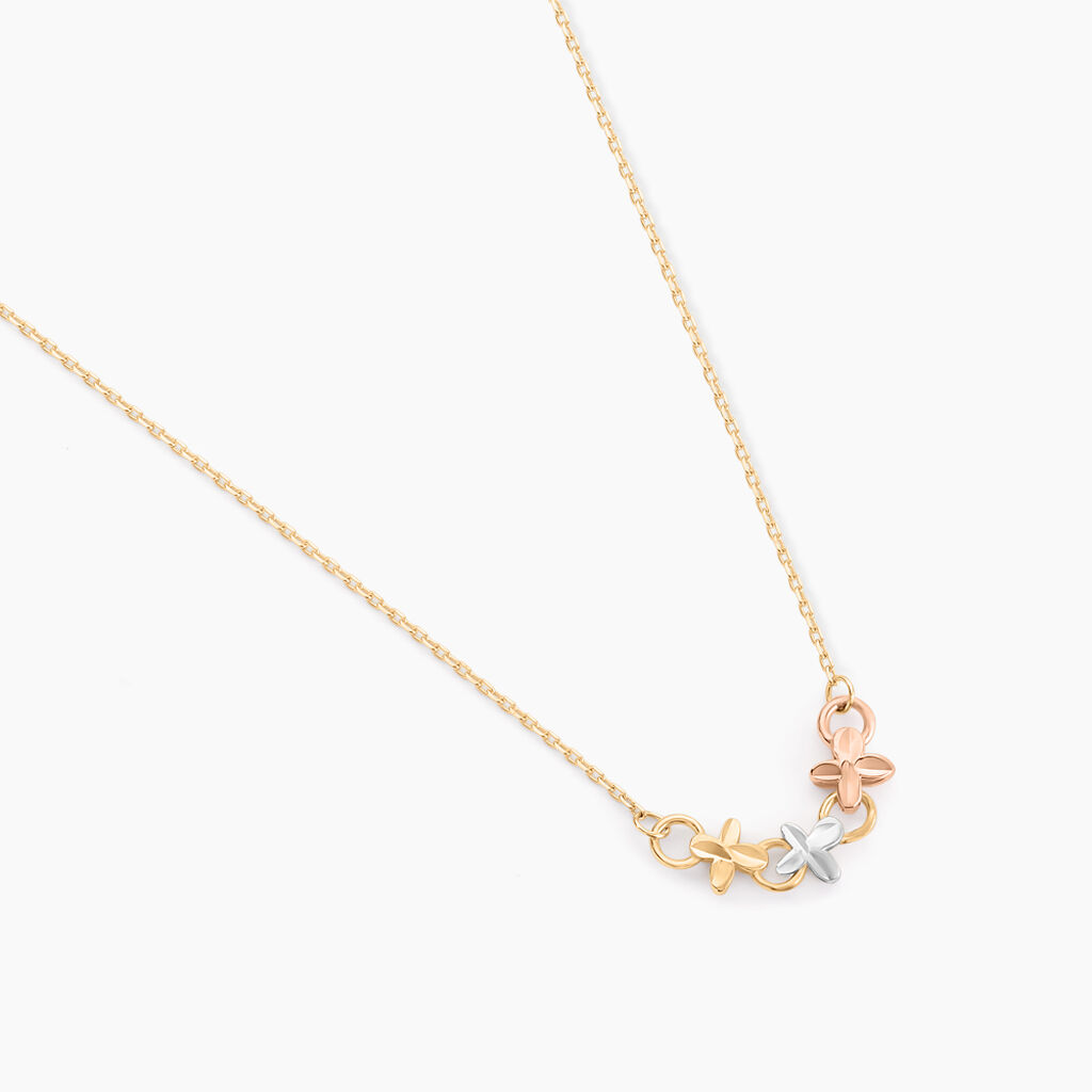 Collier Tricolore Or Jaune - Colliers Femme | Histoire d&rsquo;Or
