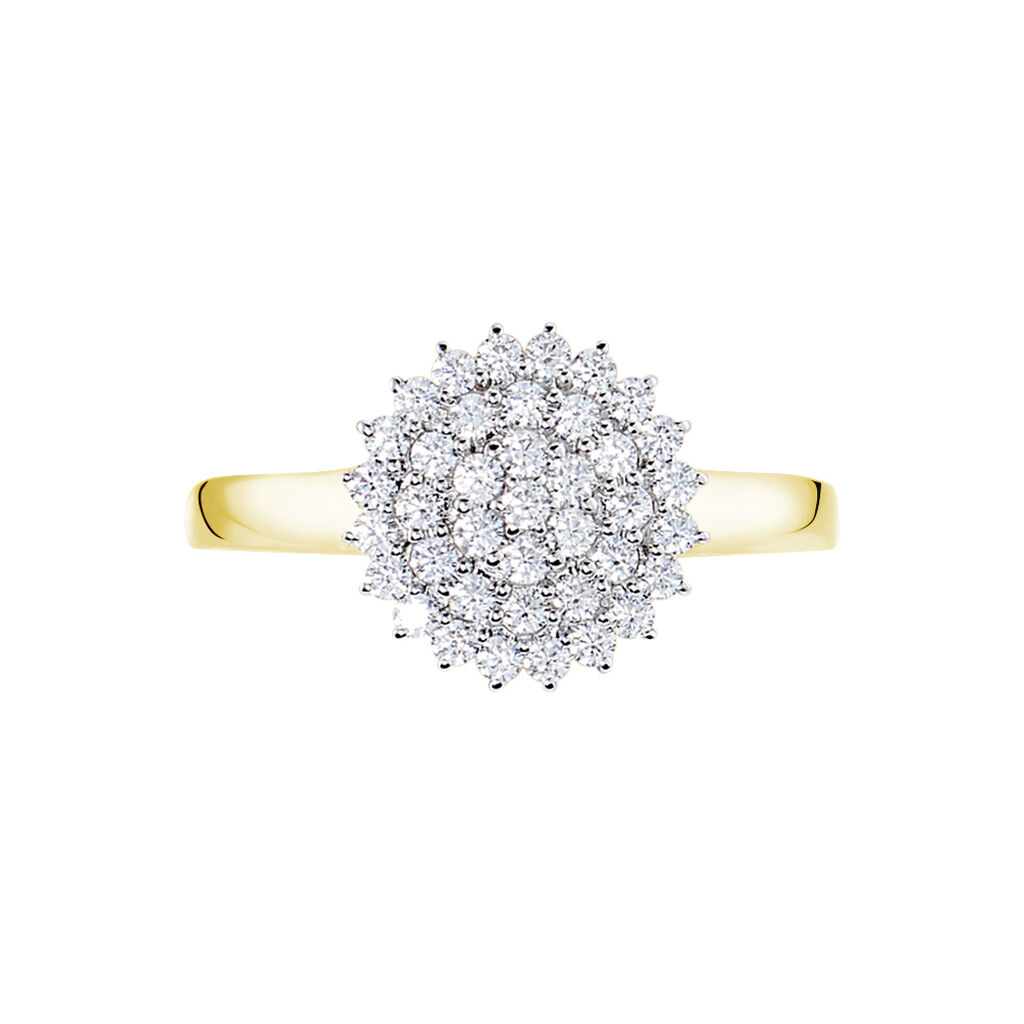 Bague Mireya Or Jaune Oxydes - Bagues avec pierre Femme | Histoire d’Or