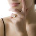 Bague Chou Or Jaune Diamant - Bagues avec pierre Femme | Histoire d’Or