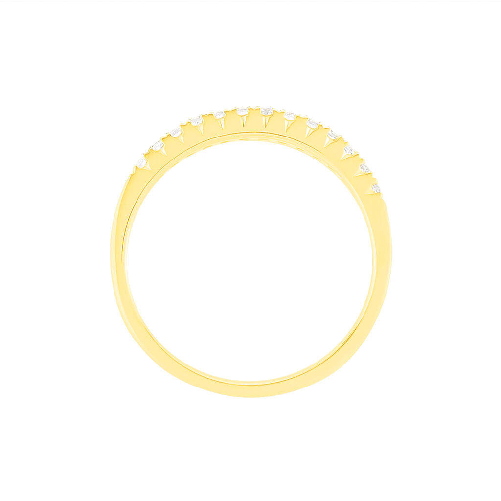 Alliance Pristina Or Jaune Diamant - Bijoux Pierres Pr&eacute;cieuses Femme | Histoire d&rsquo;Or