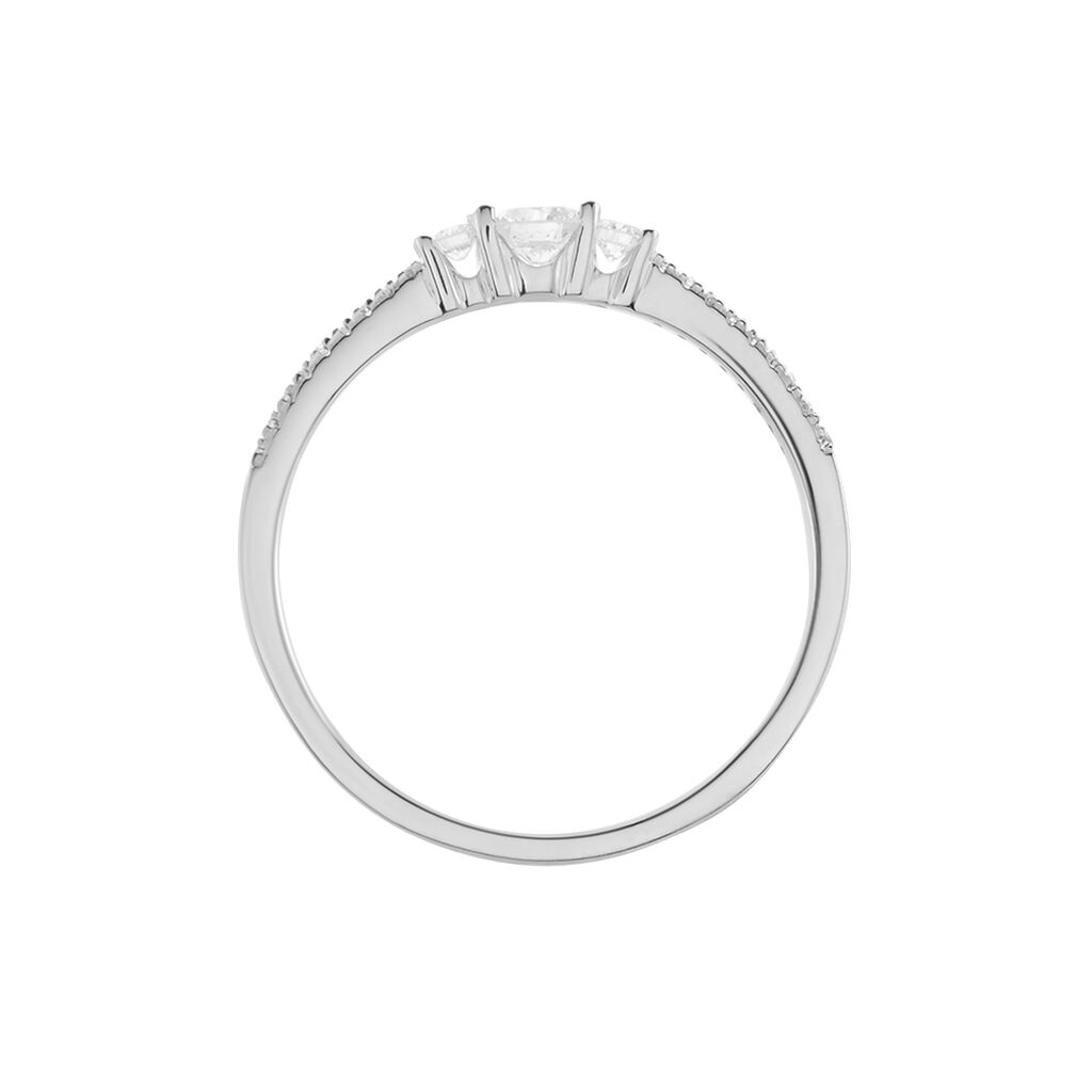 Bague Or Blanc Sabine Diamants - Bagues solitaires Femme | Histoire d’Or