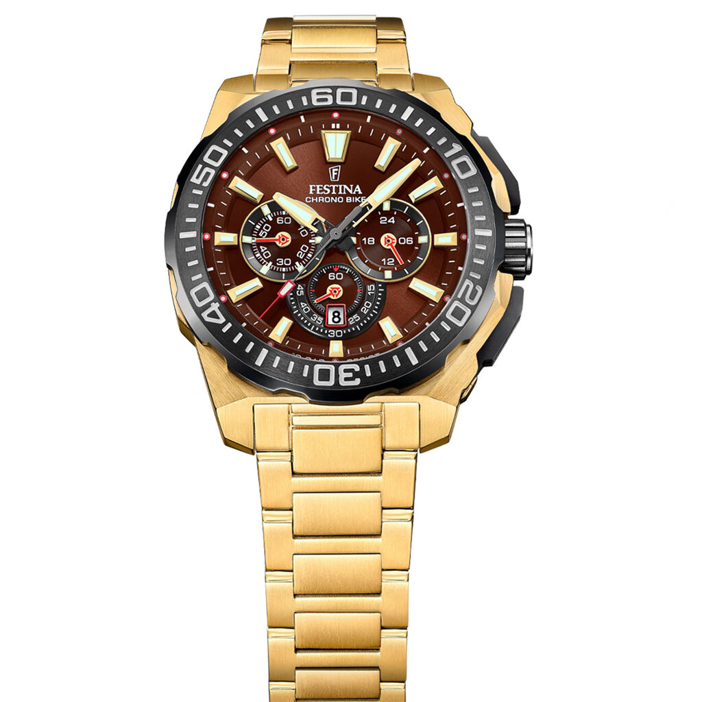 Montre Festina Chrono Bike 4 Marron - Nouveautés Homme | Histoire d’Or