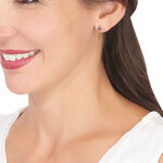 Boucles D'oreilles Puces Kate Or Blanc Saphir - Clous d'oreilles Femme | Histoire d&rsquo;Or