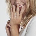 Bague Mentoura Or Blanc Diamant Synth&eacute;tique - Bagues solitaires Femme | Histoire d&rsquo;Or