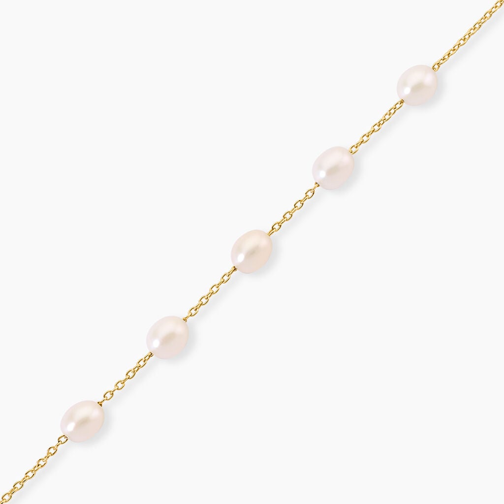Bracelet Persephone Argent Dor&eacute; A L'Or 750/1000 Perle De Culture - Bracelets Femme | Histoire d&rsquo;Or