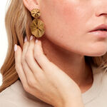 Boucles D'Oreilles Pendantes Savina Acier Jaune - Boucles d'oreilles fantaisie Femme | Histoire d&rsquo;Or