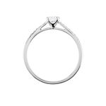 Bague Solitaire Hemera Or Blanc Diamant Synthetique - Bagues solitaires Femme | Histoire d&rsquo;Or