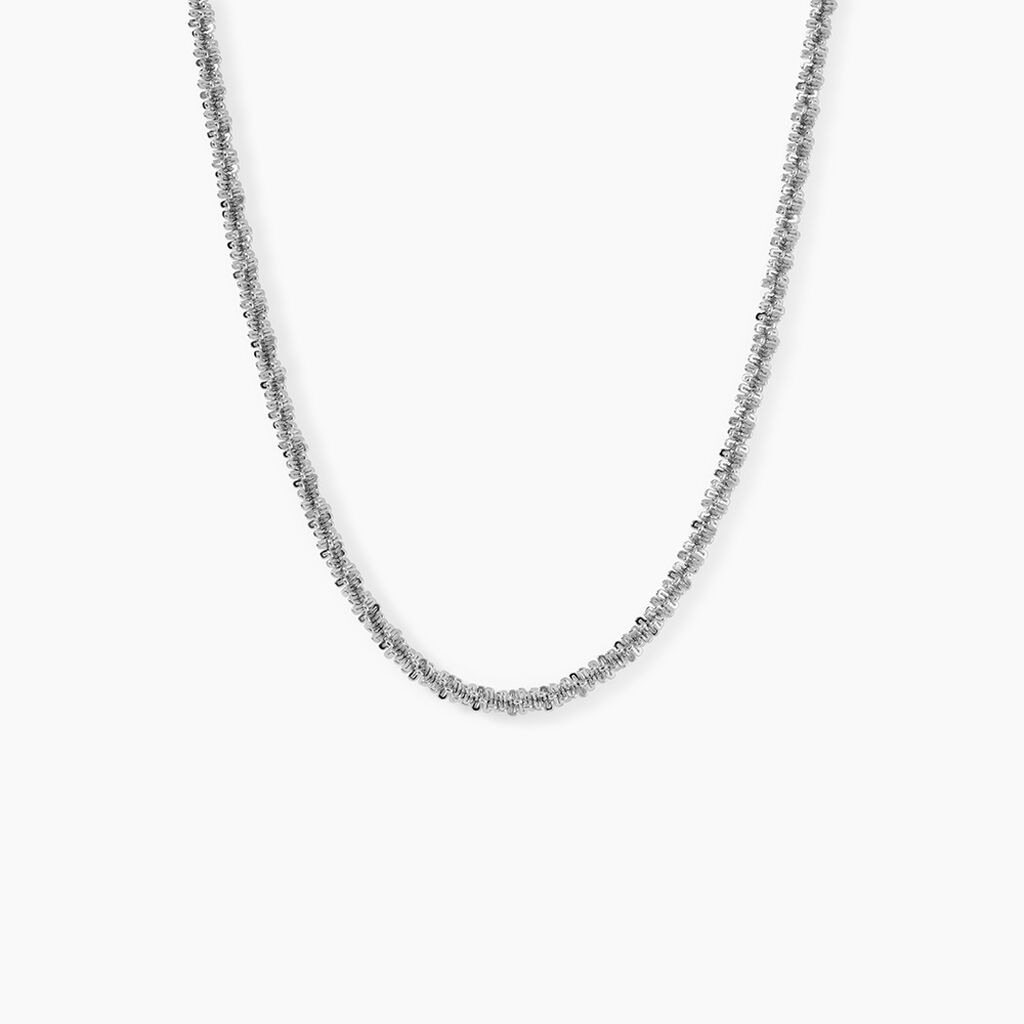 Collier Harlow Acier Blanc - Bijoux sans pierre Femme | Histoire d&rsquo;Or