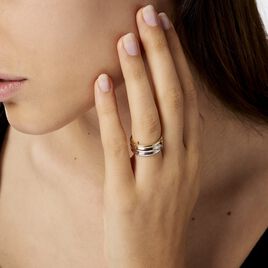 Bague Hajila Or Tricolore Diamant - Bagues avec pierre Femme | Histoire d’Or