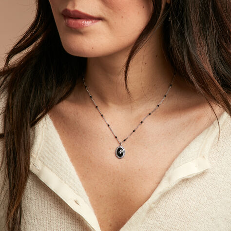Collier Polka Argent Blanc - Sautoirs Femme | Histoire d’Or