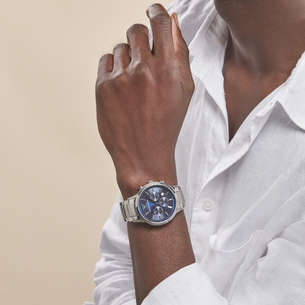 Montres Emporio Armani AR2448 Acier Boucle déployante simple Blanc Ronde -  HIMHB1B4720 • Histoire d'Or