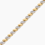 Bracelet Sunset Riviera Argent Dor&eacute; A L'Or 750/1000 Oxyde De Zirconium - Bracelets Femme | Histoire d&rsquo;Or
