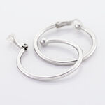 Cr&eacute;oles Maxa Argent Blanc - Boucles d'oreilles cr&eacute;oles Femme | Histoire d&rsquo;Or