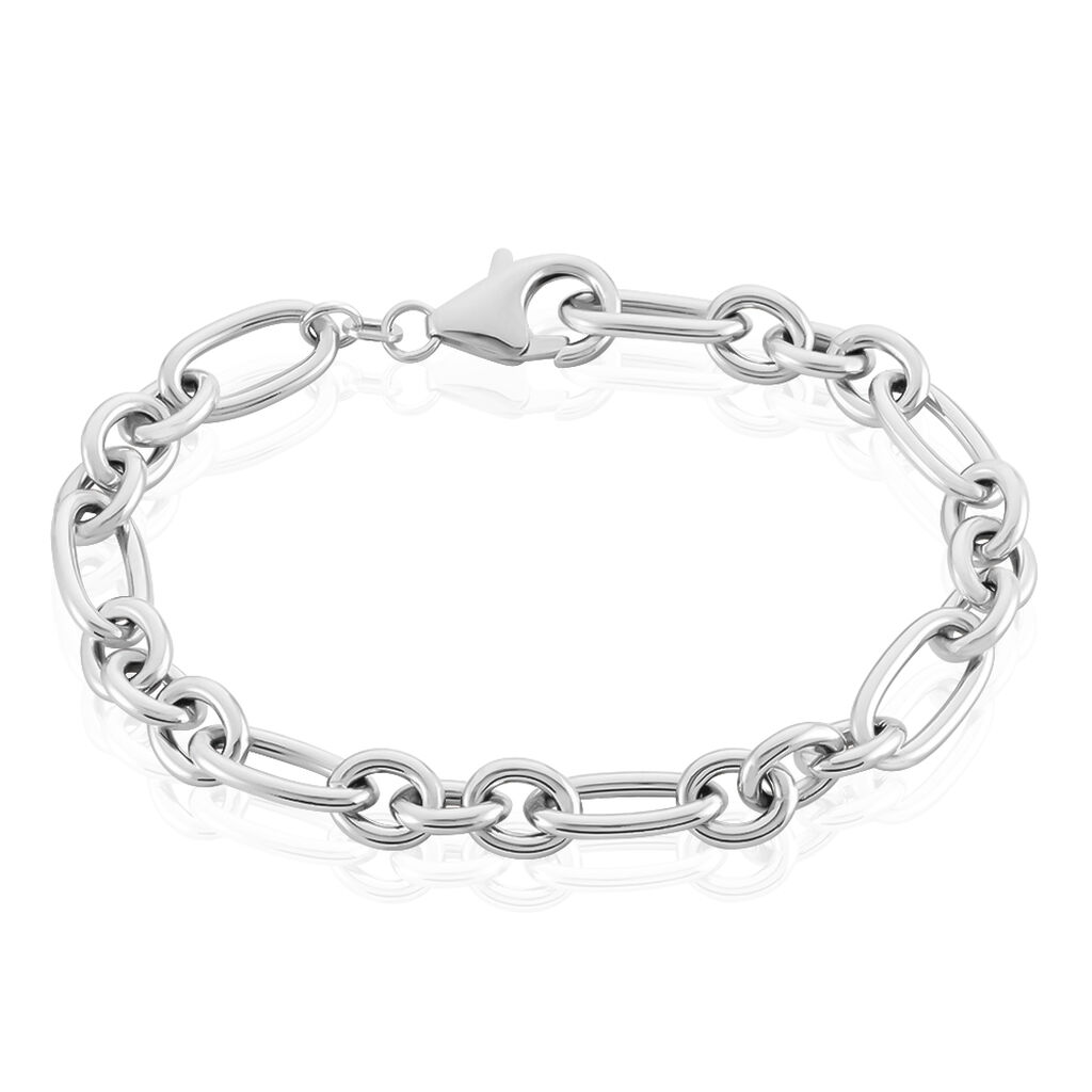 Bracelet Maille Camiorica Argent Blanc